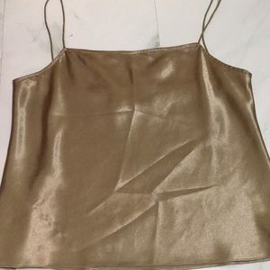Vintage 90s gold silk cami